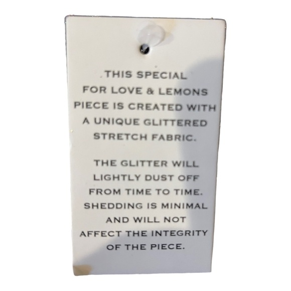 NWT For Love and Lemons Metallic Glitter Dress M - Picture 9 of 13